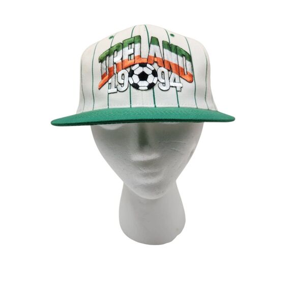 KC Caps Vintage World Cup 1994 Ireland Embroidered Pinstripe Snapback Hat OS